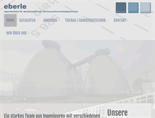Tablet Screenshot of eberle-partner.com